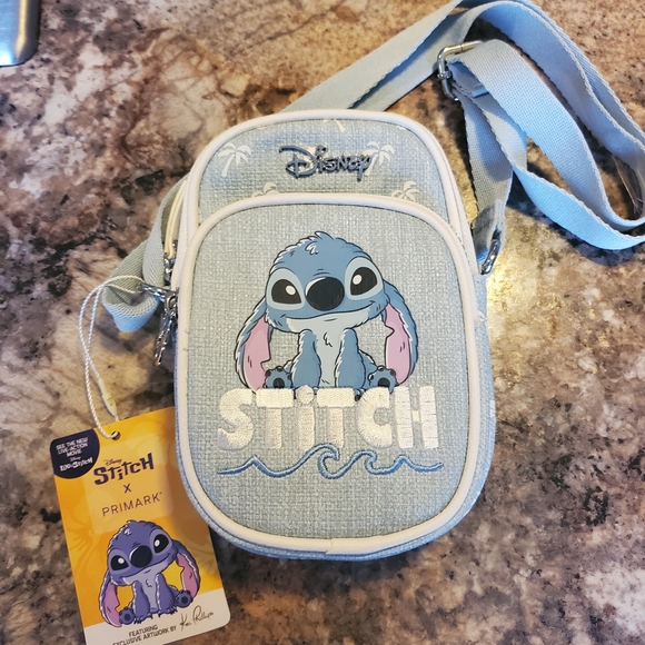 Disney Stitch Kids Bag - Light Blue and White - Picture 1 of 4